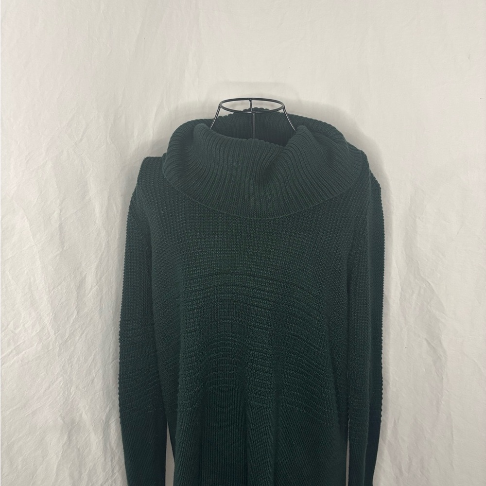 Calvin Klein Cozy Green Knit Cowl Neck Sweater